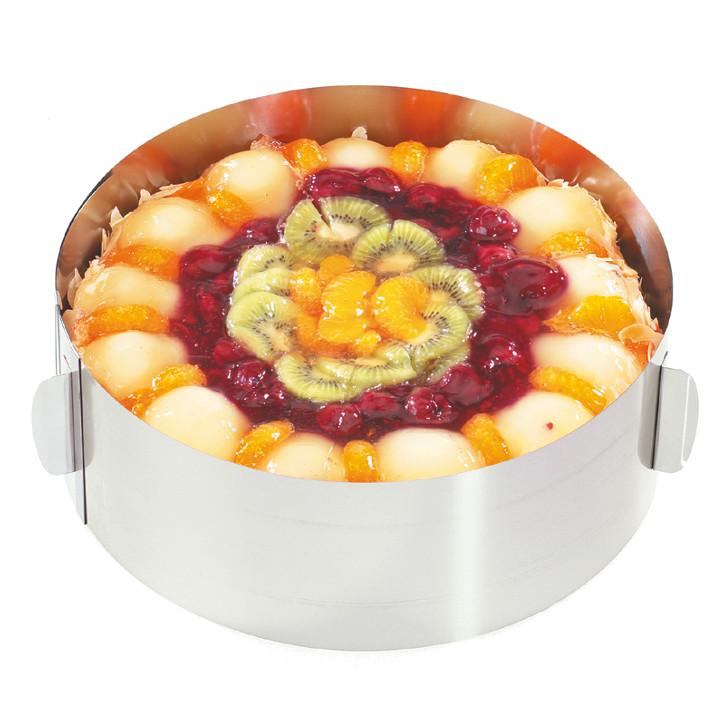 Tortes riņķis ar maināmu diametru GEFU TONDO, 16 - 32cm, h-8,5cm