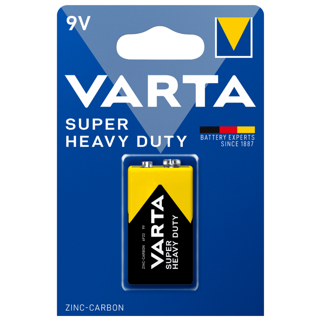 Baterija krona VARTA Super Heavy Duty 9V, 1gb.