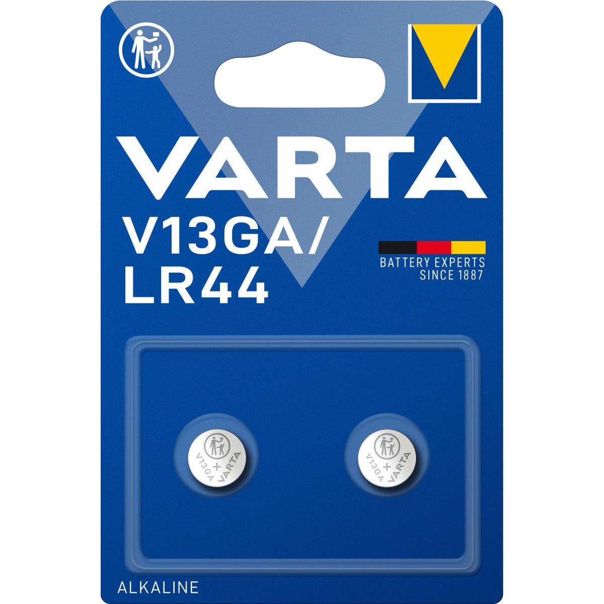 Baterijas VARTA ALKALINE Special V13GA/LR44 1.5V, 2gb.