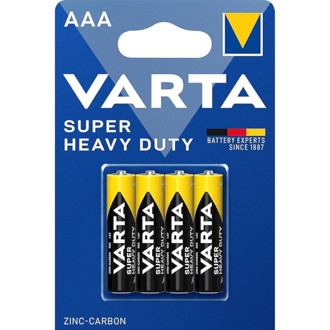 Baterijas AAA VARTA Super Heavy Duty LR03 1.5V, 4gab.