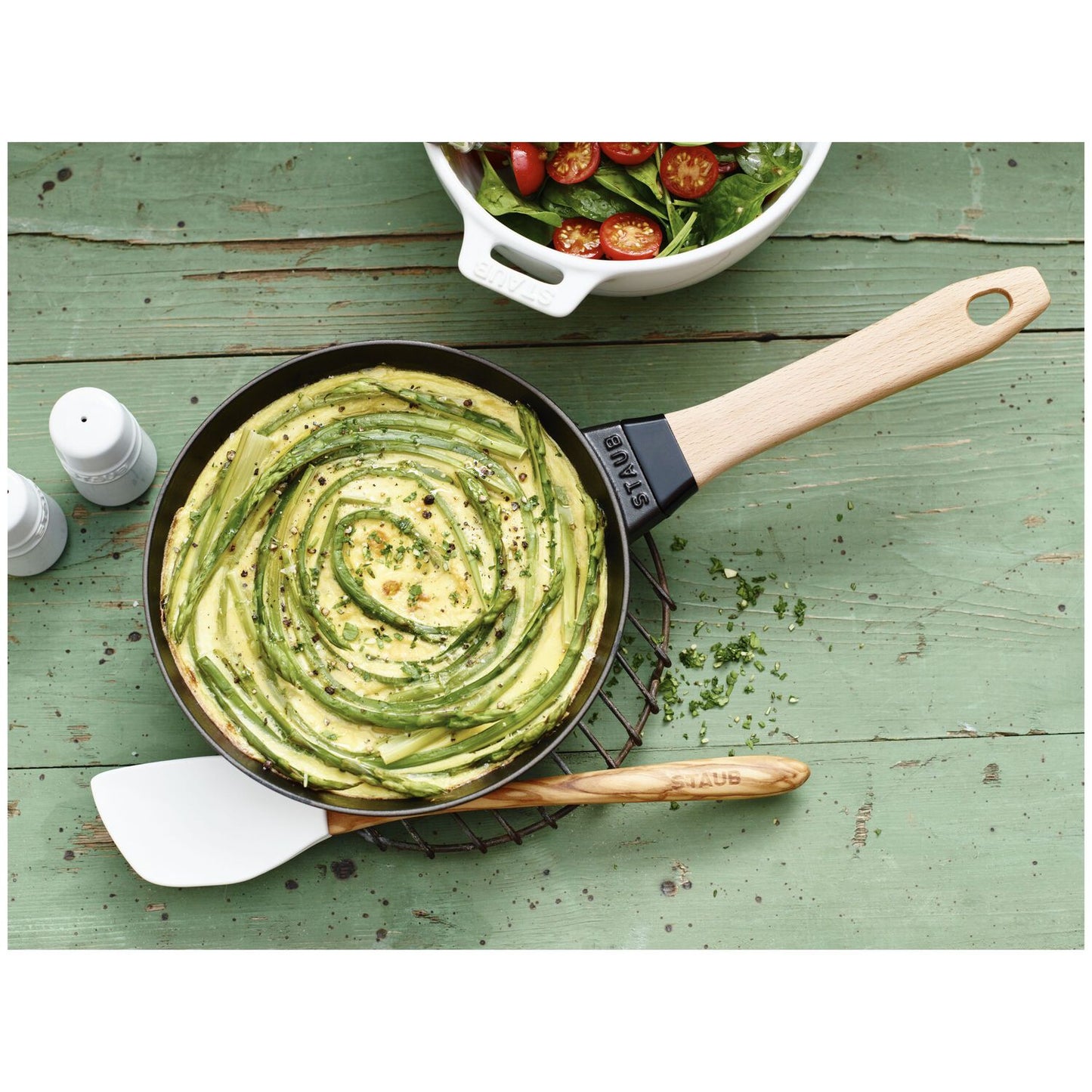 Čuguna panna 20cm STAUB Pans ar koka rokturi