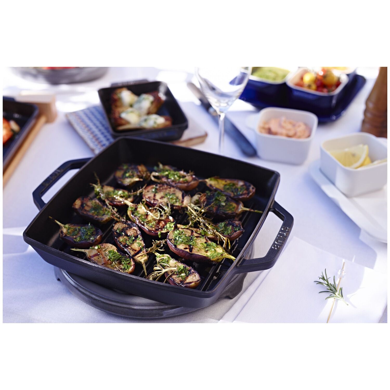 Čuguna grilpanna 28 x 28 cm STAUB Grill Pans