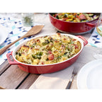 Ovāls cepeškrāsns trauks STAUB Ceramique 29cm 2.3L keramika, sarkans