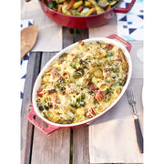 Ovāls cepeškrāsns trauks STAUB Ceramique 29cm 2.3L keramika, sarkans