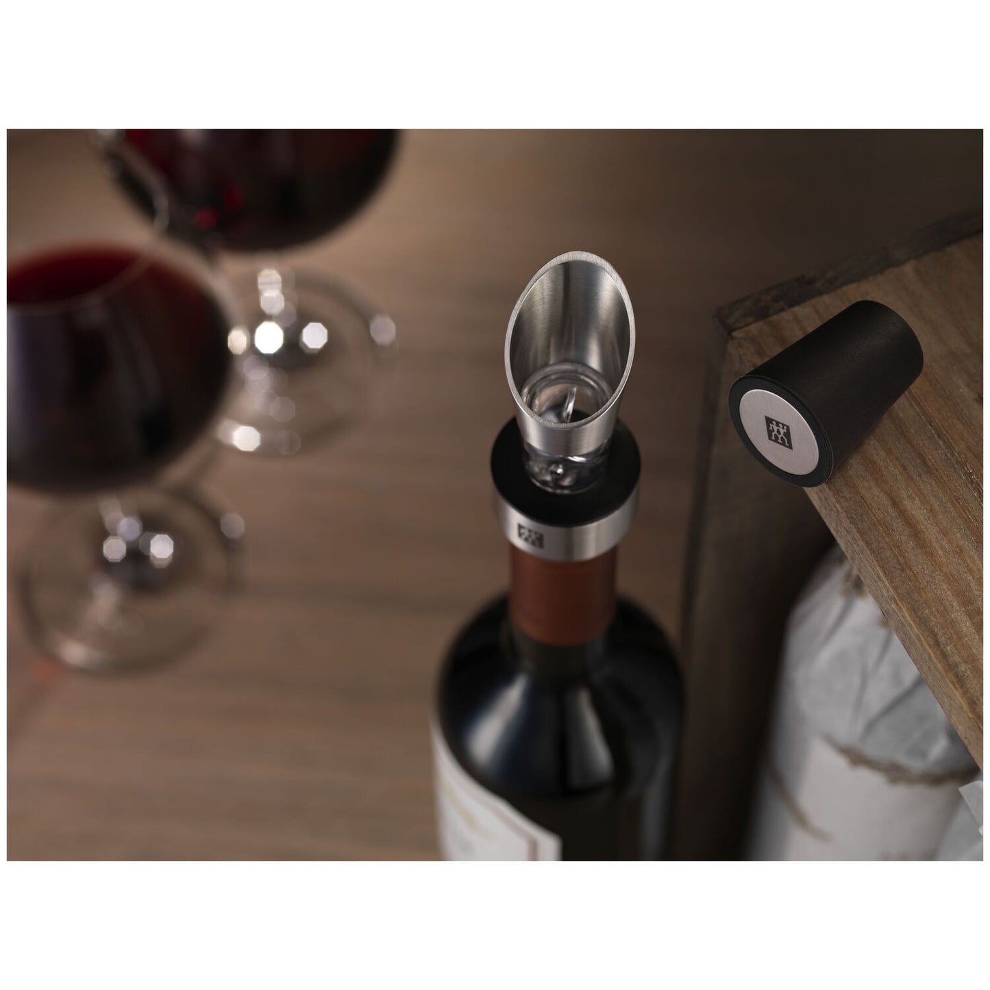 Vīna geizeris - aerators ZWILLING Sommelier, komplektā ar aizbāzni