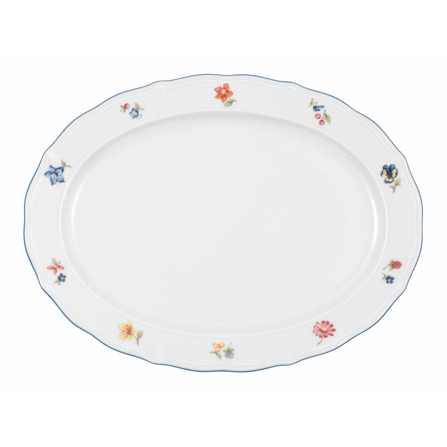 Ovāls porcelāna šķīvis Seltmann Weiden Sonate Nostalgie 31 x 23cm