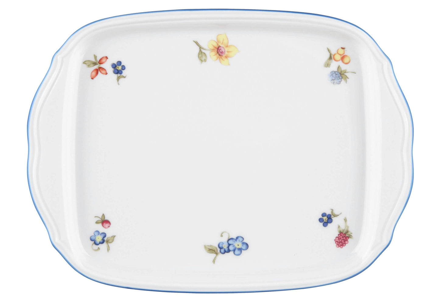 Taisnstūra porcelāna šķīvis Seltmann Weiden Sonate Nostalgie 20.5 x 12.5cm