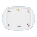 Rectangular porcelain plate Seltmann Weiden Sonate Nostalgie 20.5 x 12.5cm