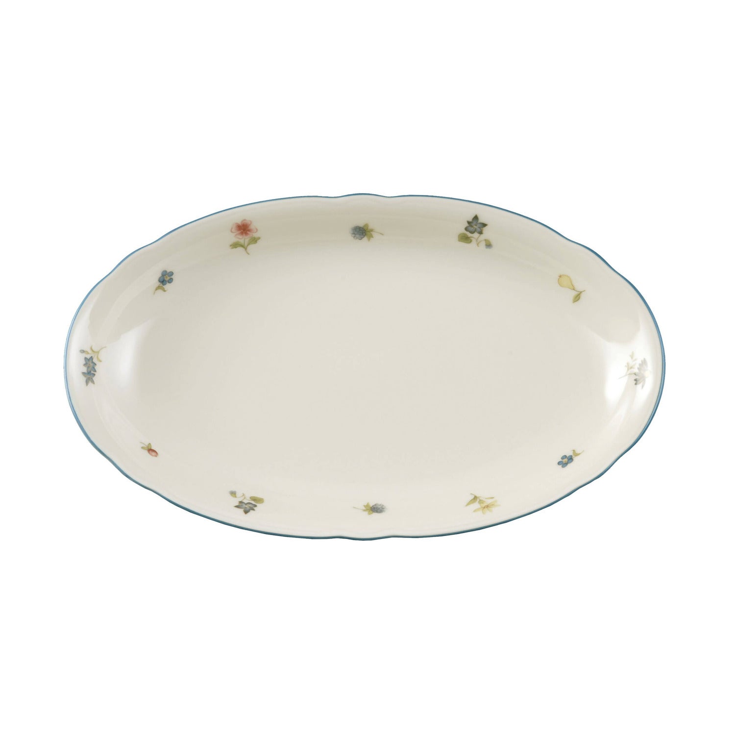 Porcelāna šķīvis ovāls 23.5 x 14cm Seltmann Weiden Marie-Luise Streublume