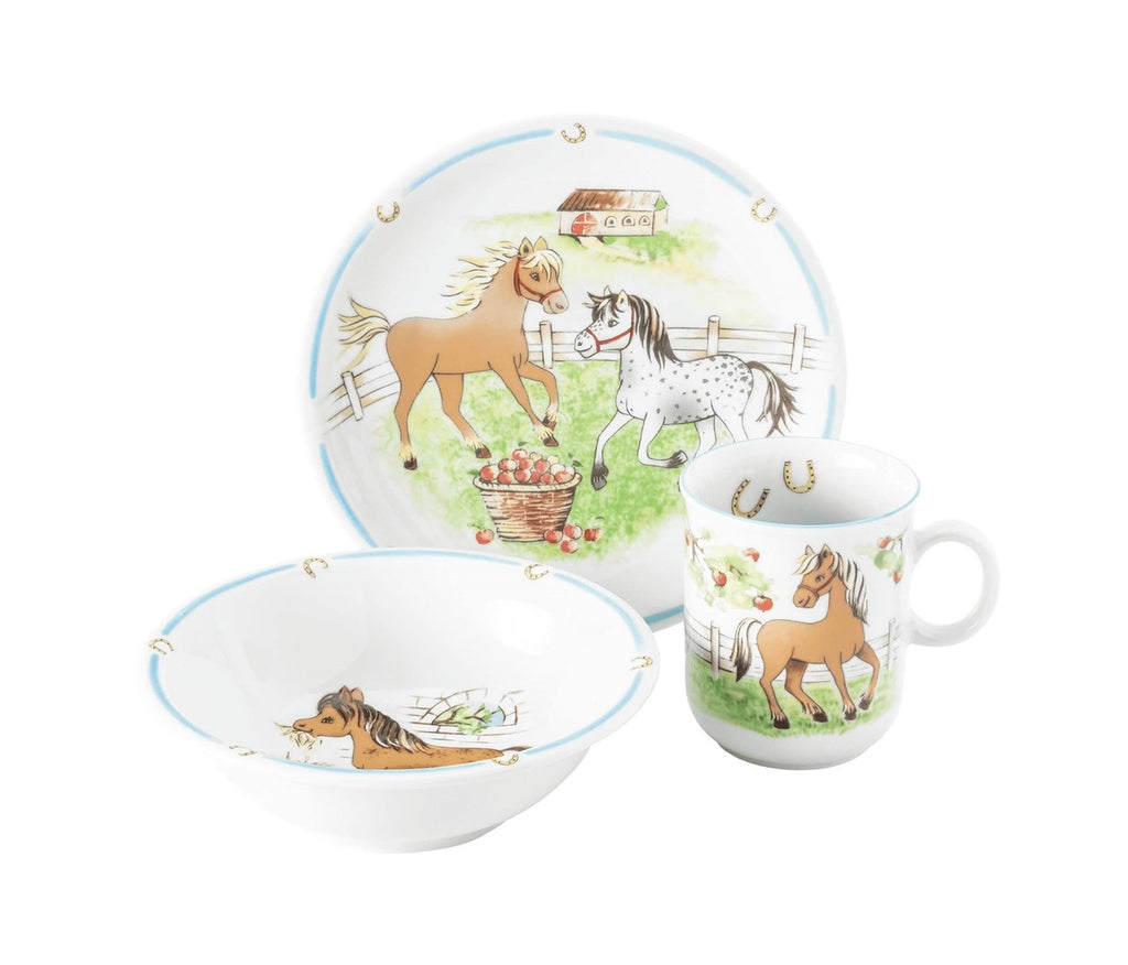Compact trauku komplekts bērniem Mans ponijs porcelāns Seltmann Weiden