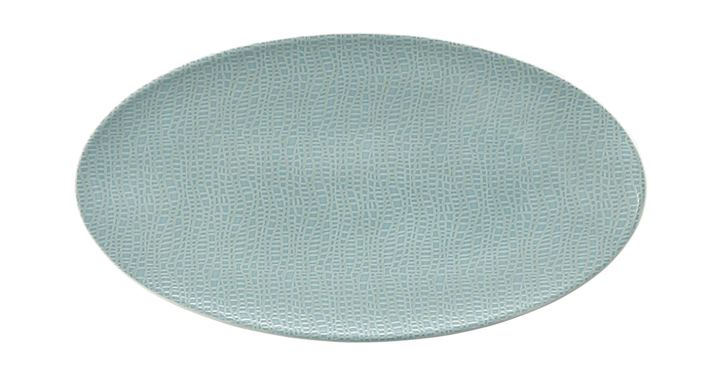 Seltmann Weiden Life Fashion ovāls porcelāna šķīvis 33 x 18 cm, tirkīza