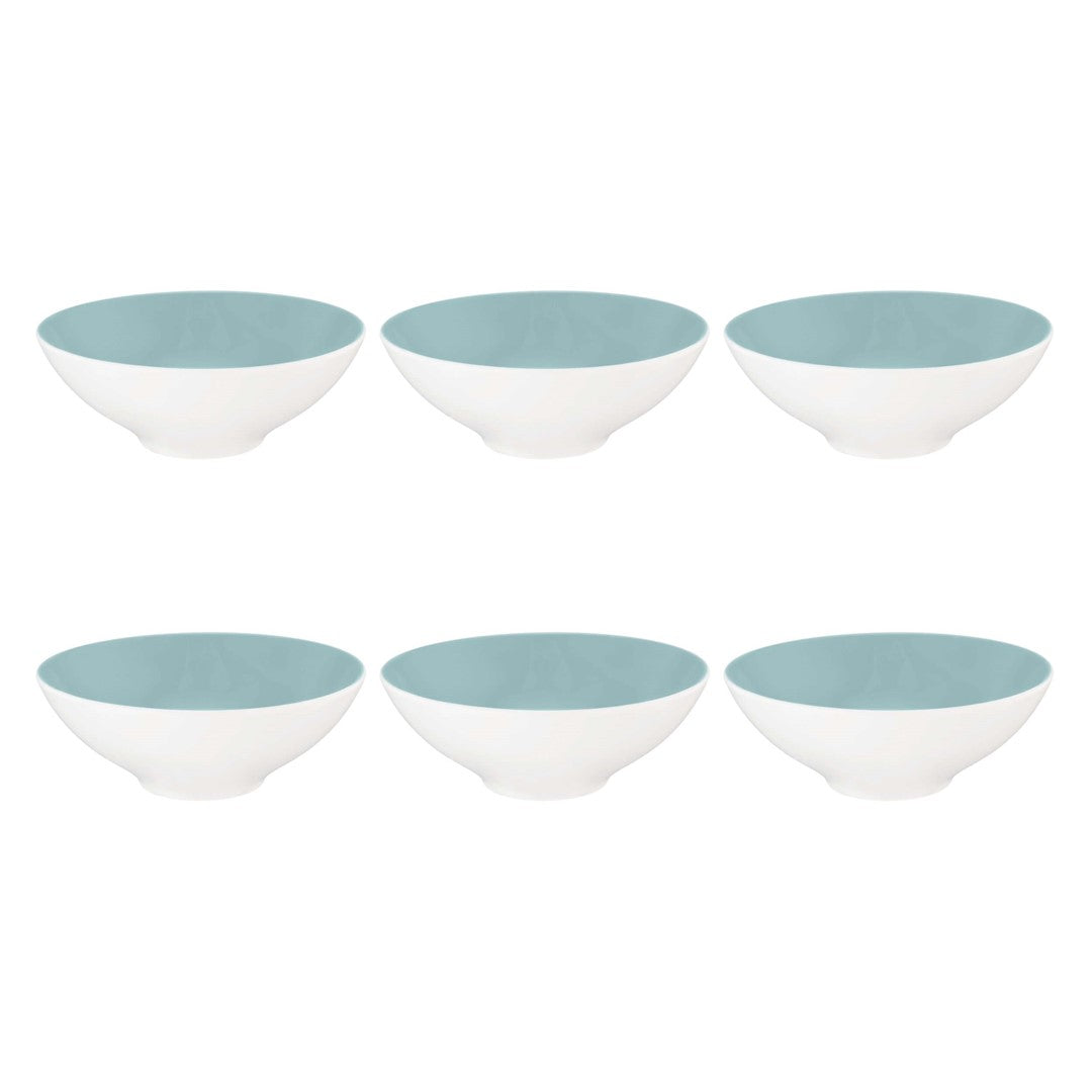 Porcelāna bļodas 14.5cm Seltmann Weiden Life Fashion Green Chic 6gab., tirkīza