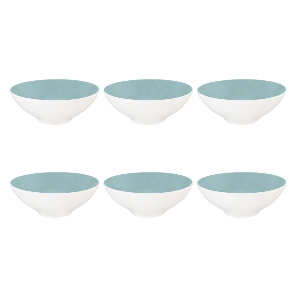 Porcelāna bļodas 14.5cm Seltmann Weiden Life Fashion Green Chic 6gab., tirkīza