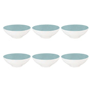 Porcelāna bļodas 14.5cm Seltmann Weiden Life Fashion Green Chic 6gab., tirkīza