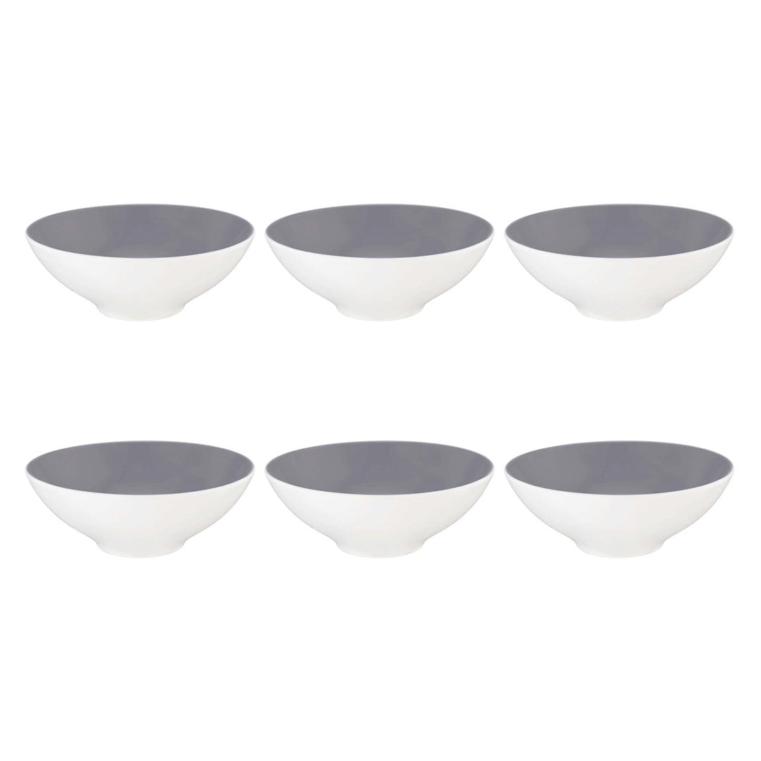 Porcelāna bļodas Seltmann Weiden Life Fashion 14,5 cm, Elegant Grey, 6 gab.
