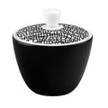 Porcelain sugar bowl Seltmann Weiden Life Fashion glamorous black 260 ml