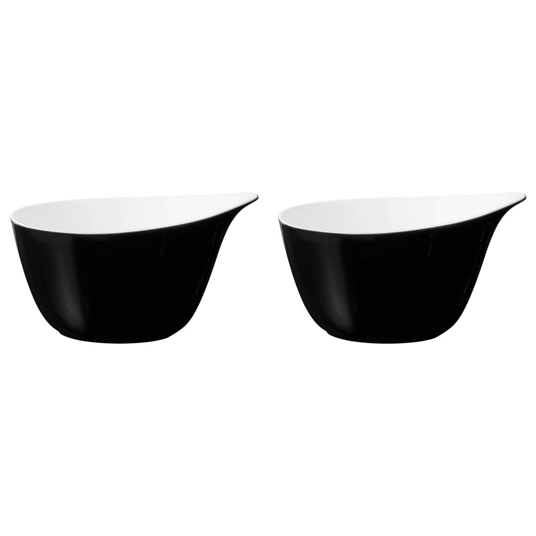 Breakfast cereal bowls 600ml Seltmann Weiden Life Fashion glamorous black, 2 pcs.