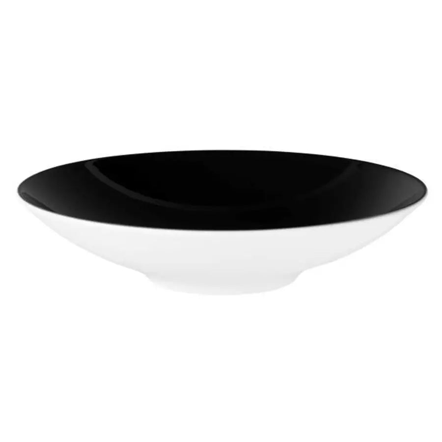 Seltmann Weiden Life Fashion porcelāna zupas/pastas šķīvis 23 cm, Glamorous Black - melns