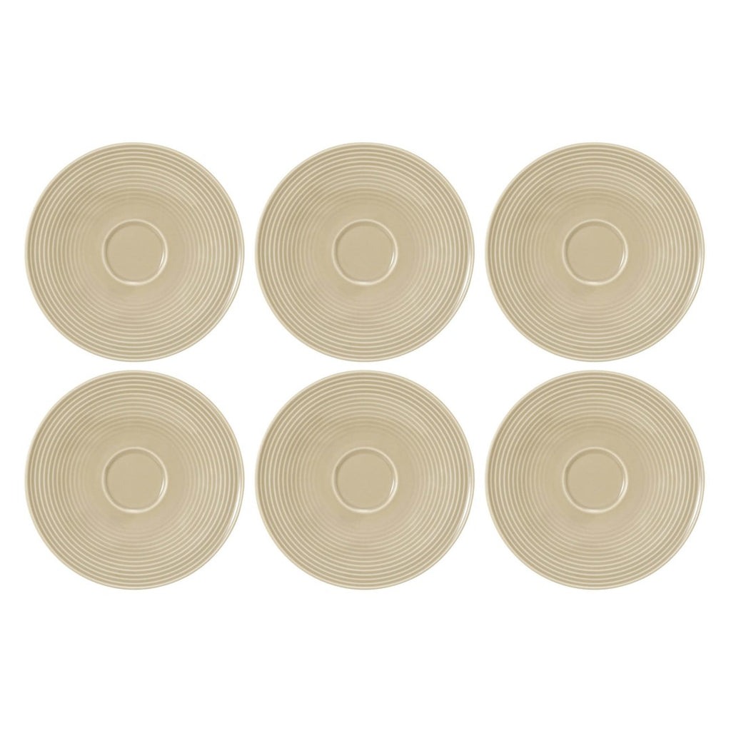 Porcelāna apakštases Seltmann Weiden Beat Color Glaze 16,5cm, 6 gab., smilškrāsas