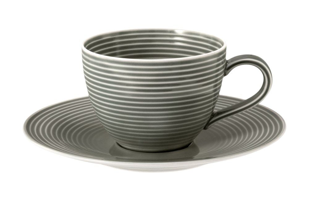 Porcelāna apakštases Seltmann Weiden Beat Color Glaze 16,5cm, 6 gab., pelēkas