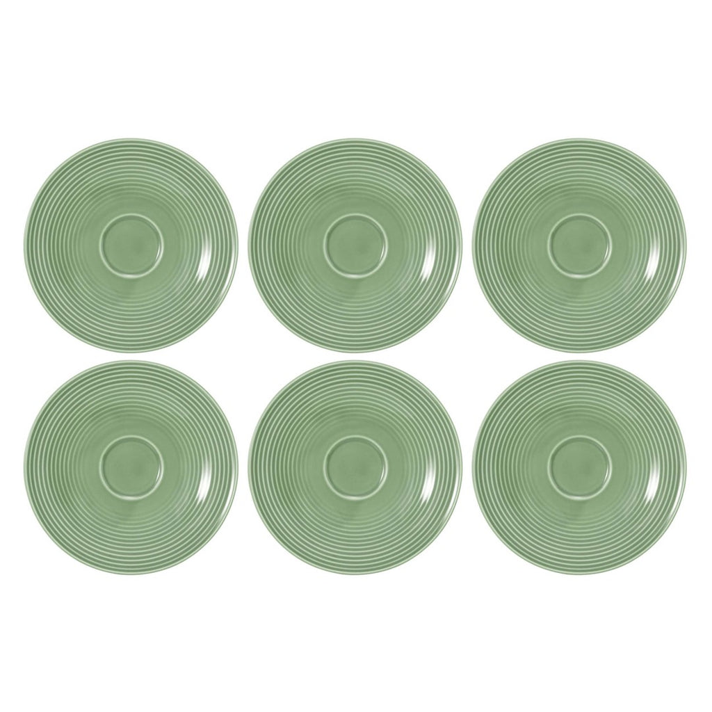 Porcelāna apakštases Seltmann Weiden Beat Color Glaze 16,5cm, 6 gab., zaļas