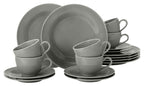 Kafijas servīze Seltmann Weiden Beat Color Glaze 6 personām, pelēka