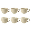 Porcelāna kafijas tases Seltmann Weiden Beat Color Glaze 0.26L, 6 gab., smilškrāsas