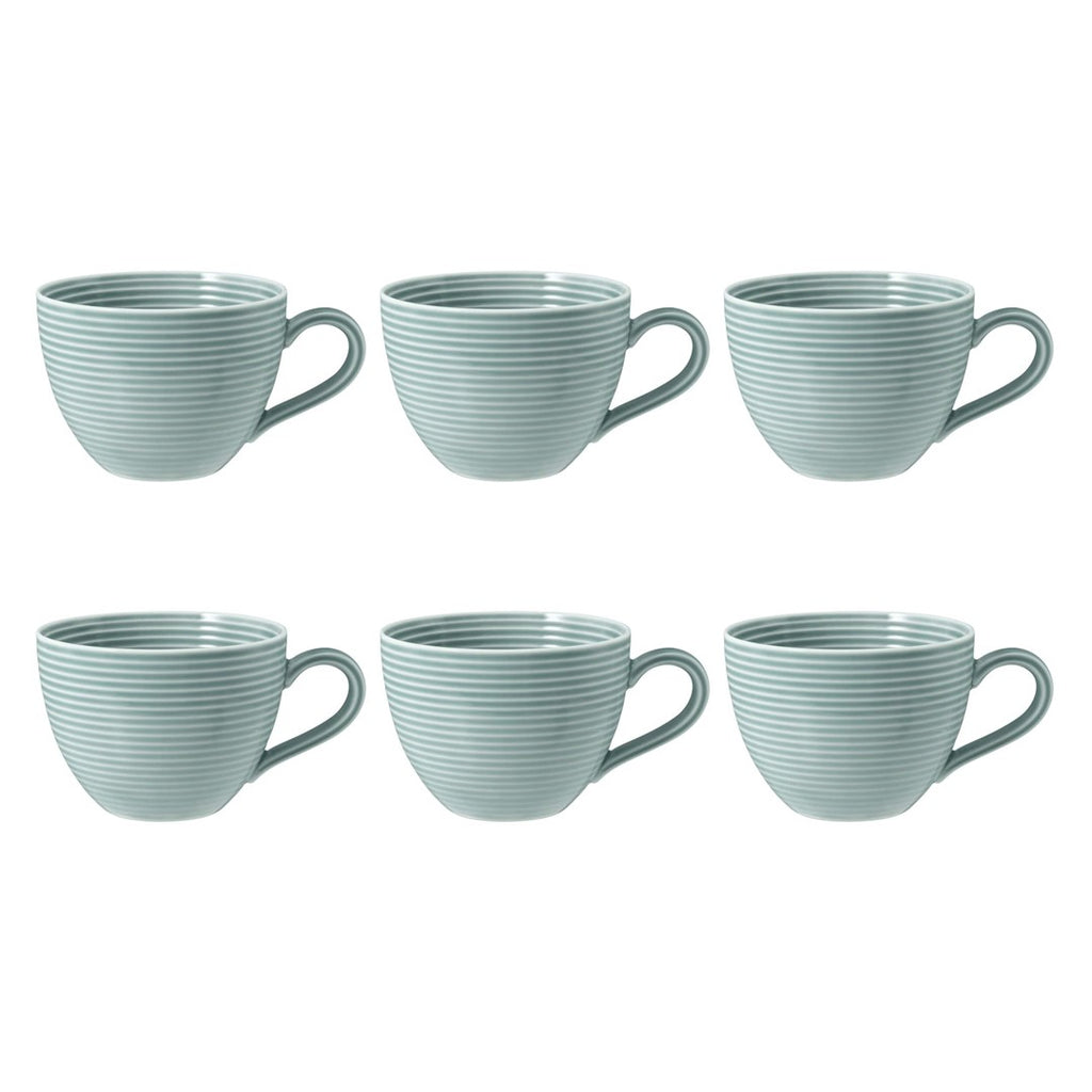 Porcelāna kafijas tases Seltmann Weiden Beat Color Glaze 0.26L, 6 gab., zilas