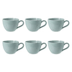 Porcelāna kafijas tases Seltmann Weiden Beat Color Glaze 0.26L, 6 gab., zilas