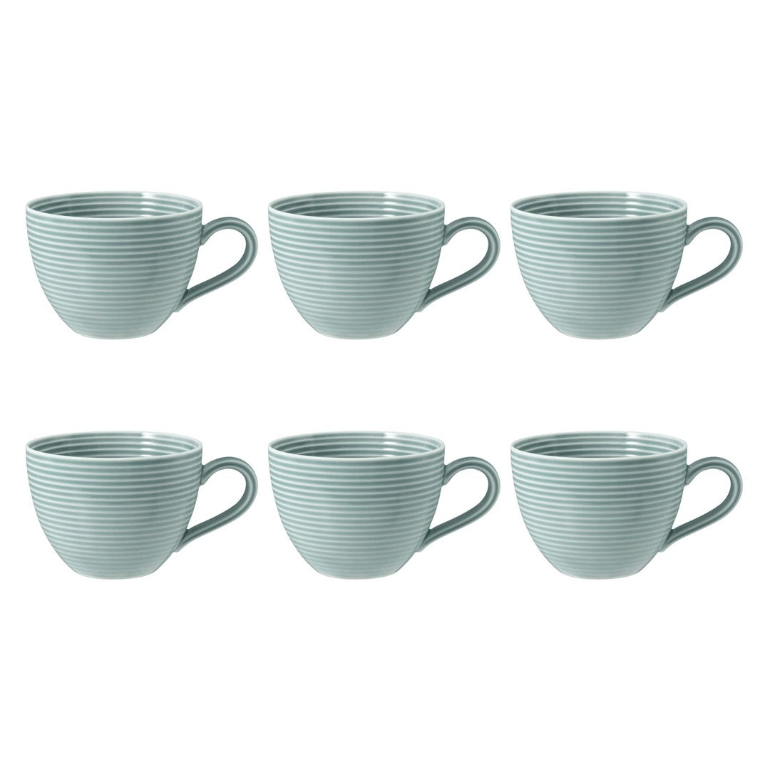 Porcelāna kafijas tases Seltmann Weiden Beat Color Glaze 0.26L, 6 gab., zilas