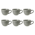 Porcelāna kafijas tases Seltmann Weiden Beat Color Glaze 0.26L, 6 gab., pērļu pelēkas