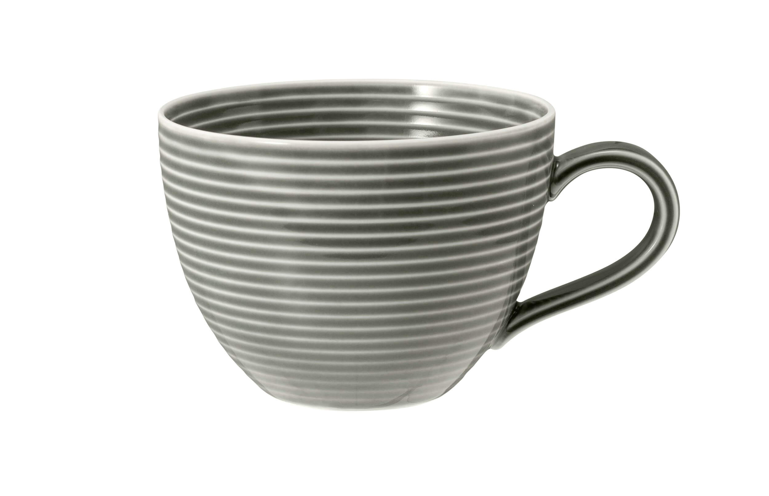 Porcelāna kafijas tases Seltmann Weiden Beat Color Glaze 0.26L, 6 gab., pērļu pelēkas