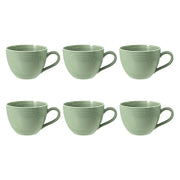 Porcelāna kafijas tases Seltmann Weiden Beat Color Glaze 0.26L, 6 gab., zaļas