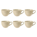Porcelāna kafijas tases Seltmann Weiden Beat Color Glaze 350ml, 6 gab., smilškrāsas