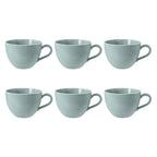 Porcelāna kafijas tases Seltmann Weiden Beat Color Glaze 350ml, 6 gab., zilas