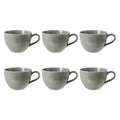 Porcelāna kafijas tases Seltmann Weiden Beat Color Glaze 350ml, 6 gab., pērļu pelēkas
