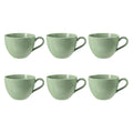 Porcelāna kafijas tases Seltmann Weiden Beat Color Glaze 350ml, 6 gab., zaļas