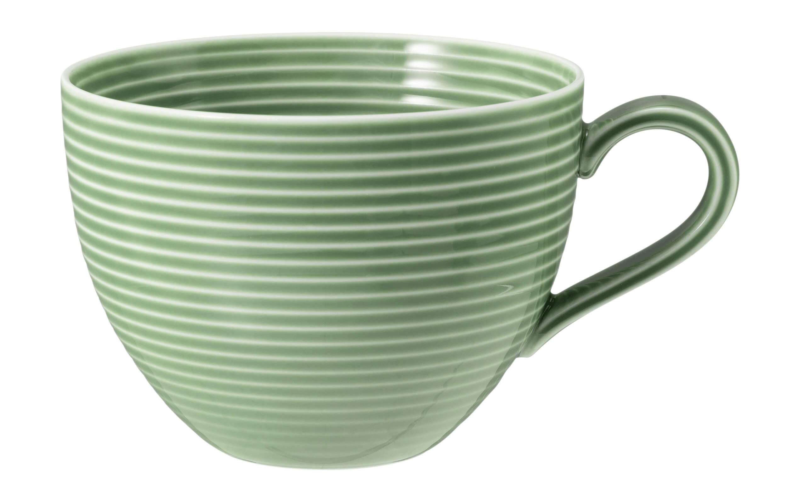 Porcelāna kafijas tases Seltmann Weiden Beat Color Glaze 350ml, 6 gab., zaļas