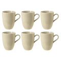 Porcelāna krūzes Seltmann Weiden Beat Color Glaze 350ml, 6 gab., smilškrāsas