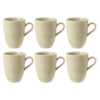 Porcelāna krūzes Seltmann Weiden Beat Color Glaze 350ml, 6 gab., smilškrāsas