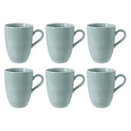 Porcelāna krūzes Seltmann Weiden Beat Color Glaze 350ml, 6 gab., zilas