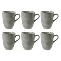Porcelāna krūzes Seltmann Weiden Beat Color Glaze 350ml, 6 gab., pelēkas