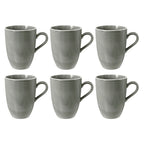 Porcelāna krūzes Seltmann Weiden Beat Color Glaze 350ml, 6 gab., pelēkas