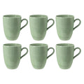 Porcelāna krūzes Seltmann Weiden Beat Color Glaze 350ml, 6 gab., zaļas