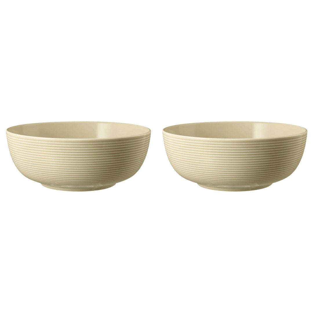 Seltmann Weiden Beat Color Glaze bļodas 20 cm, 2 gab., smilškrāsas