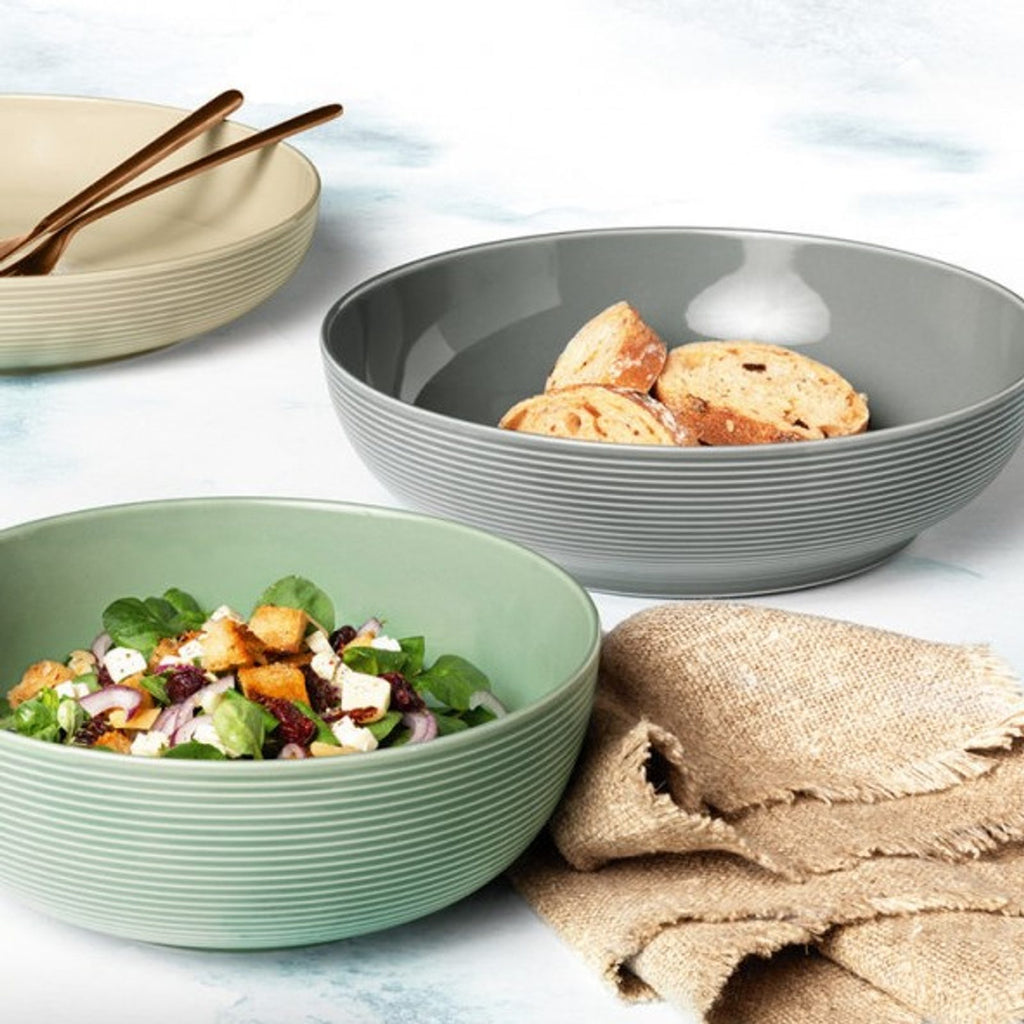 Seltmann Weiden Beat Color Glaze porcelāna  bļodas pērļu pelēka un salvijas zaļa