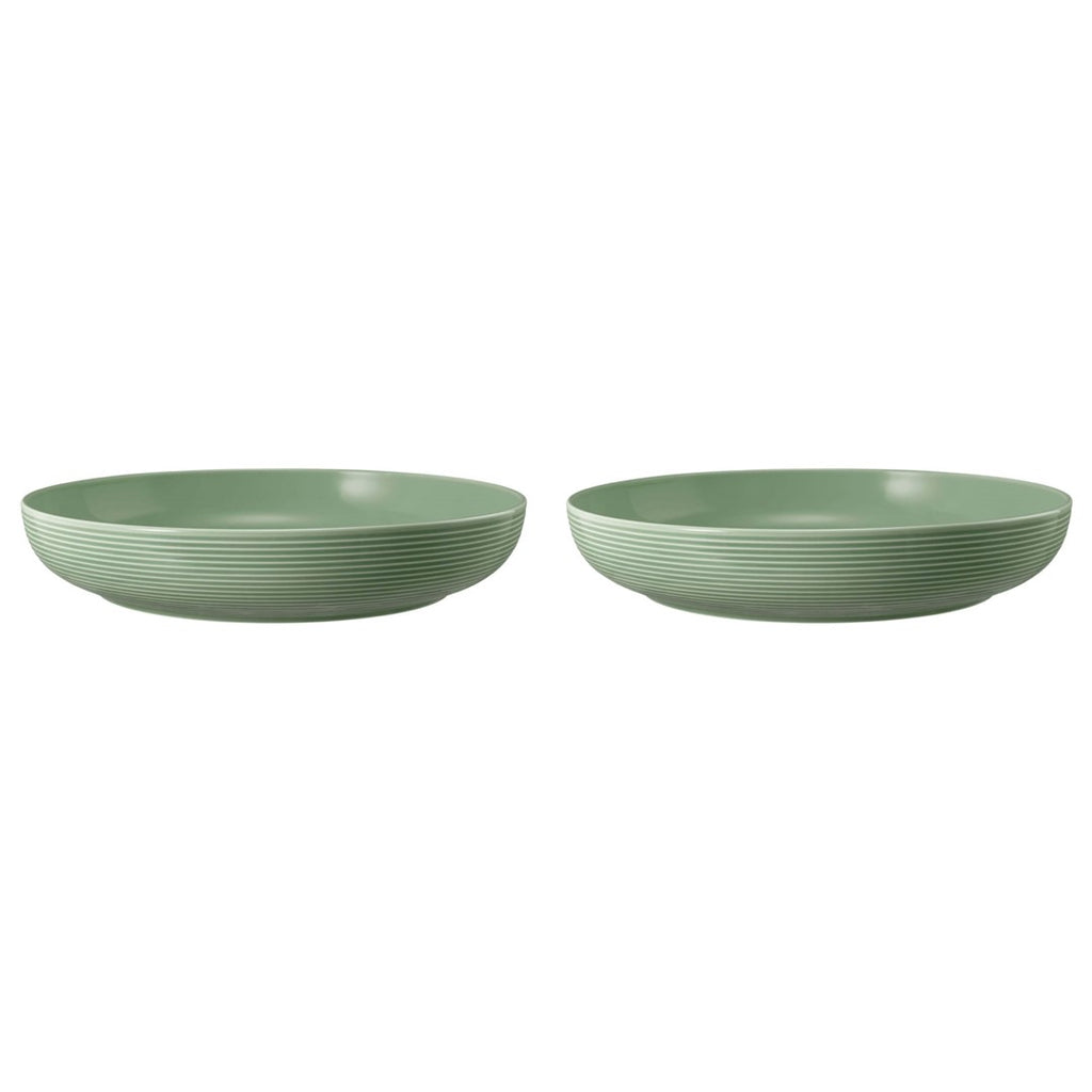 Porcelāna bļoda Seltmann Weiden Beat Color Glaze 28 cm, 2 gab., zaļa