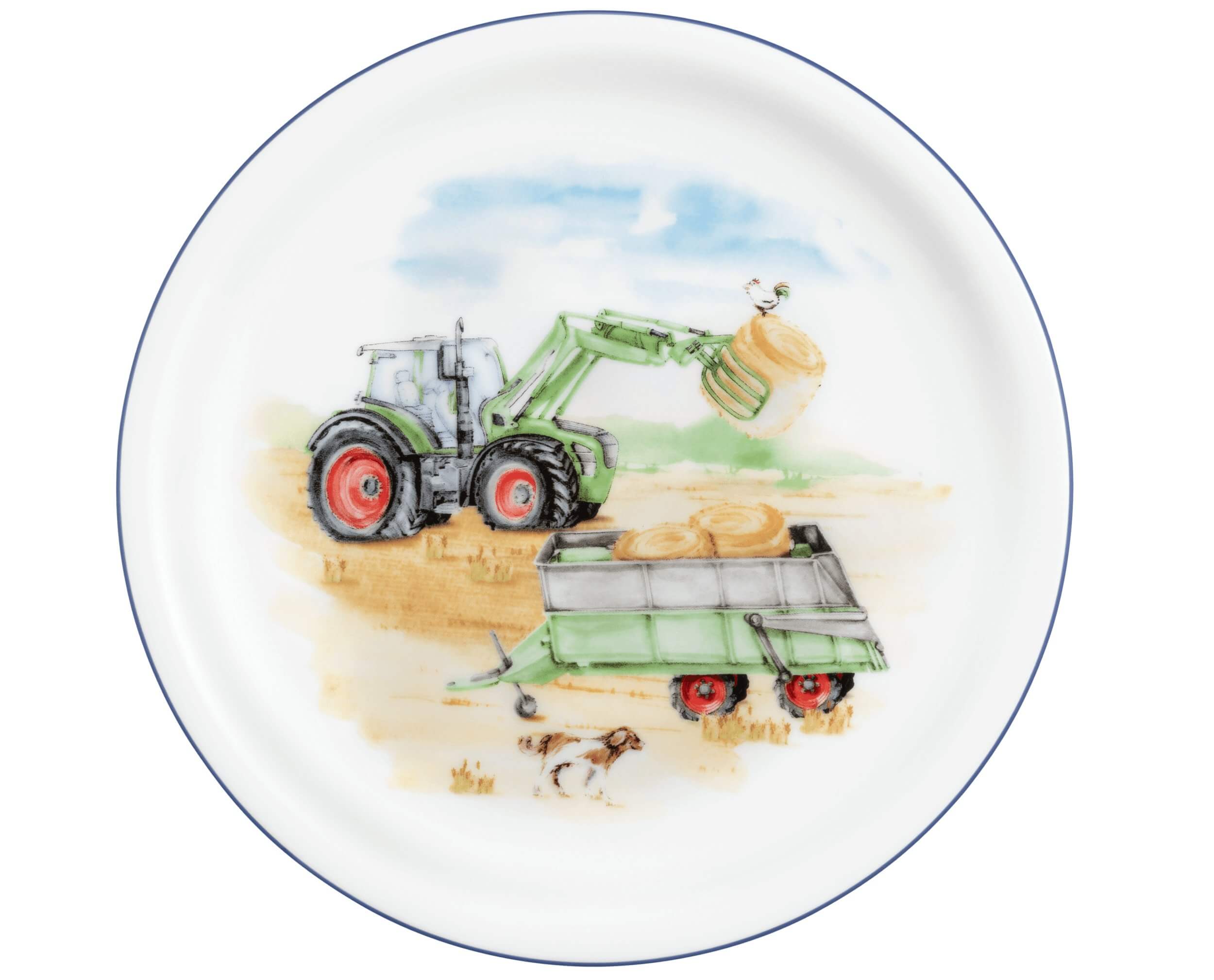 Porcelāna šķīvis 19cm Mans traktors Seltmann Weiden Compact