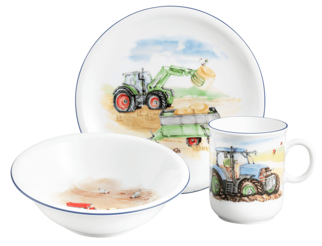 Compact trauku komplekts bērniem Mans traktors porcelāns Seltmann Weiden