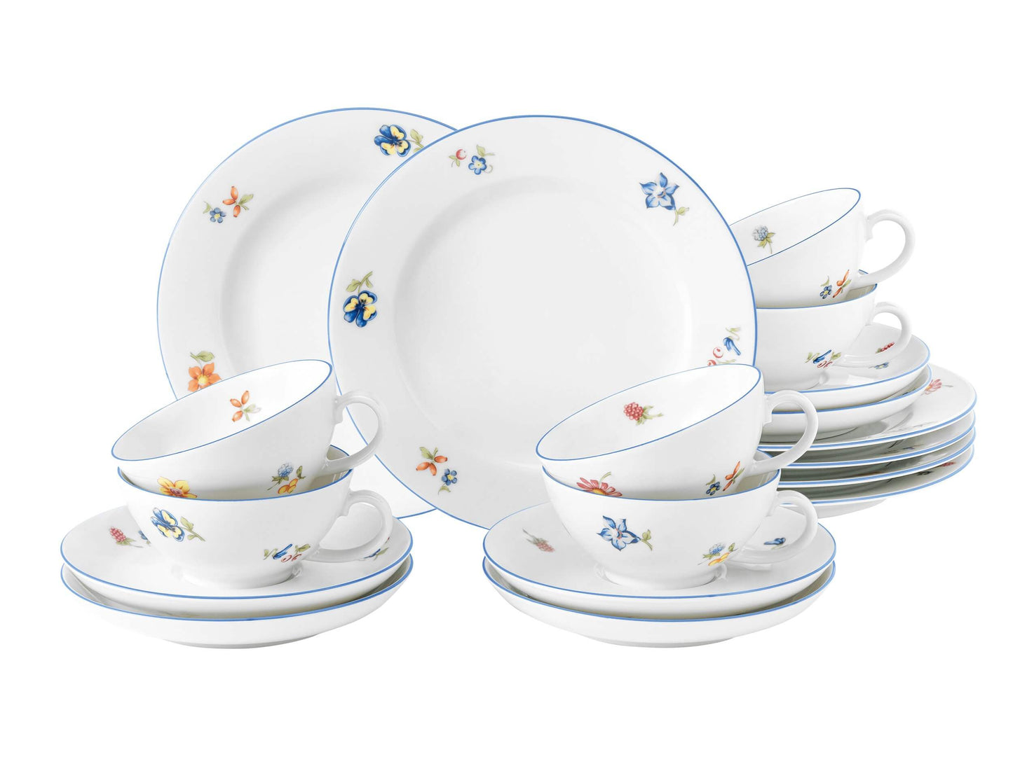 Tējas servīze Seltmann Weiden Sonate Nostalgie porcelāns 6pers. 18pr.